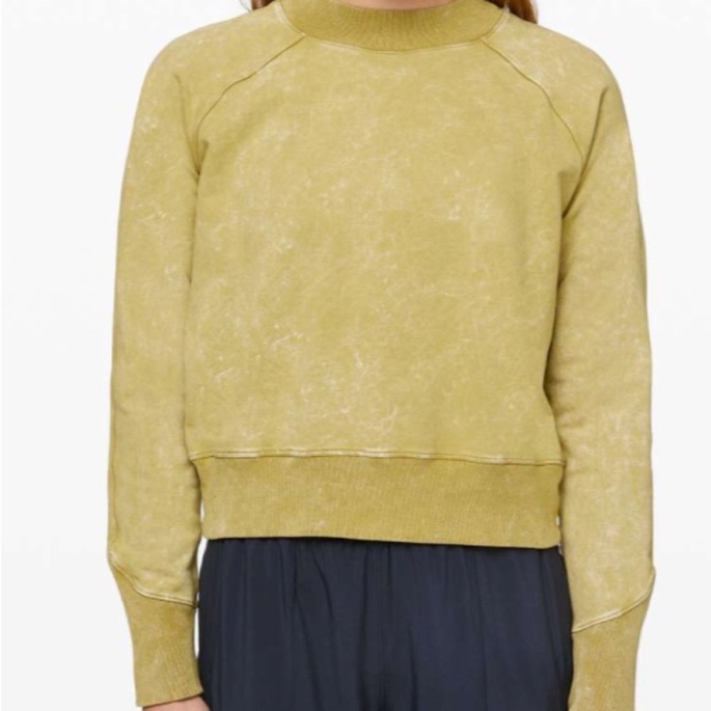 lululemon Ready to Roll Crew: washed vintage gold
